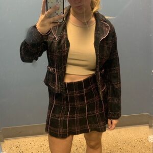 Vintage rampage 2 piece suit set with bows size 6